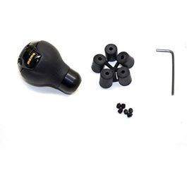 Momo MOMPONERO000BLKL Pomo de Cuero y Aluminio para una Sensación de Conducción Única