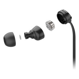 Motorola EARBUDS 3C-S Auriculares Intraurales con Micrófono para Llamadas/Música, Alámbricos USB-C, Cable 1.2m, Negro