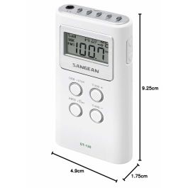 Radio Portátil Sangean DT-120 Blanco Radio Portátil Sangean DT-120 Blanco