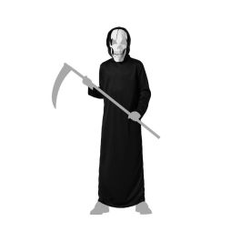 Disfraz Fantasma Negro de Halloween para Niño 10-12 Años - Incluye Túnica con Capucha y Máscara Integrada, Poliéster Disfraz Fantasma Negro de Halloween para Niño 10-12 Años - Incluye Túnica con Capucha y Máscara Integrada, Poliéster