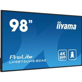 iiyama 98" Pantalla Profesional IPS 4K UHD Android 11 OPS iiSignage2 24/7 con Soporte Mural