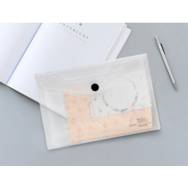 Liderpapel 44234 Carpeta Dossier Broche Polipropileno Transparente Translúcido DIN A6