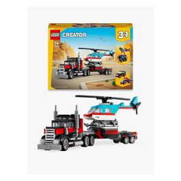 LEGO Creator Camión Plataforma con Helicóptero 31146 Juego de Construcción con 270 Piezas para Niños a partir de 7 años