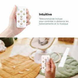 Babymoov BAB3661276185319 Columpio Ultraconfort con Mando a Distancia, Asiento Giratorio 90° y Arco de Juego, Diseño Elegante