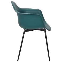 Home Deco Factory Silla Butaca Essentiel Gustav Azul Estilo Escandinavo Polipropileno Hierro 62x59x85 cm