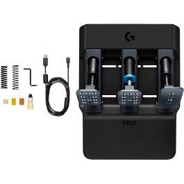 Logitech G PRO Racing Pedales USB 2.0 Negro para PC, PlayStation, Xbox - 941-000187