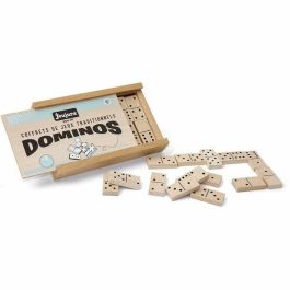 JEUJURA Wooden Domino Game - Juego de Dominó de Madera en Caja de Madera Precio: 35.95000024. SKU: B17KKS9M7G
