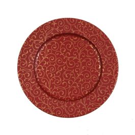 Bajo Plato Versa Serpentine Rojo Metal 33 x 1,5 x 33 cm Precio: 4.94999989. SKU: B19XGYSFF3