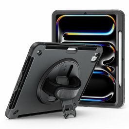 4smarts RuggedCaseGRIP para Apple iPad Pro 13" (M4.2024), funda protectora resistente, color negro