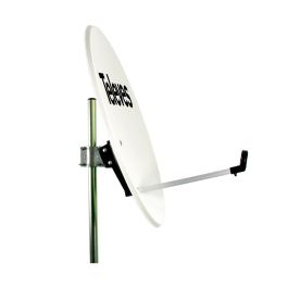 Televes Antena parabólica Ø63cm offset disco aluminio y fibra de vidrio color blanco