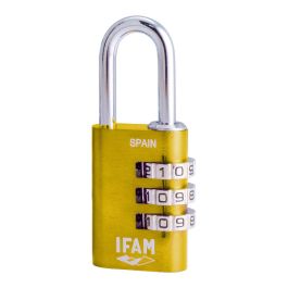 Ifam Candado Combi30 Amarillo 30mm con Combinación, Arco Ø5mm, Aluminio y Acero Cromado Precio: 9.89000034. SKU: S7912178