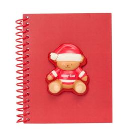 Safta Bloc de Notas Frontal Squishy Osito Rojo 13,5x17,9x1,9cm