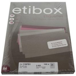 Etiquetas Adh.Impr. A4 Blanca Caja 100H C.Rectos 70X37 Mm 2.400 Uds. Precio: 8.79000023. SKU: B1HANP2GXE