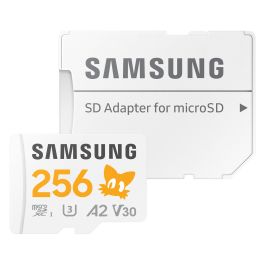 Samsung MB-MD256S Tarjeta MicroSDXC 256 GB UHS-I Clase 10 V30 U3 Velocidad Lectura 180MB/s Escritura 130MB/s