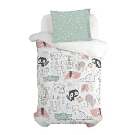 Funda de almohada HappyFriday Moshi Moshi Best Buddies Multicolor 60 x 70 cm