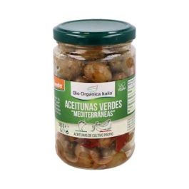 BIO ORGANICA ITALIA Aceitunas Verdes Mediterraneas Aliñadas con Aceite de Oliva Virgen Extra y Especias 180Gr Precio: 3.5899996. SKU: B19FQYQSC5