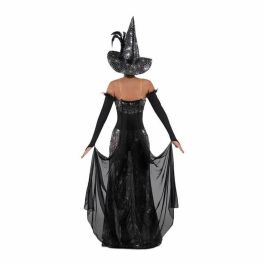 Disfraz bruja cuervo sombrero, vestido con body, tirantes, corpiño y capa con mitones talla s Disfraz bruja cuervo sombrero, vestido con body, tirantes, corpiño y capa con mitones talla s