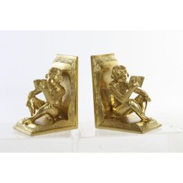 DKD Home Decor Sujetalibros de Resina Dorados con Diseño de Monos - Estilo Colonial, Set de 2, 10x18x27 cm DKD Home Decor Sujetalibros de Resina Dorados con Diseño de Monos - Estilo Colonial, Set de 2, 10x18x27 cm