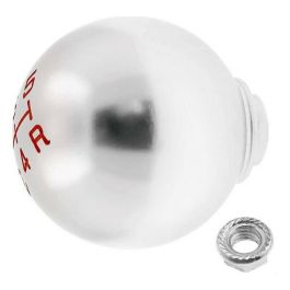 OCC Motorsport OCCPOM003 Pomo Palanca de Cambios Redondo Aluminio Plata Ajuste Universal para Coche Deportivo