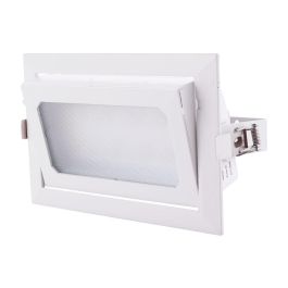 Foco Downlight LED 40W 6600Lm 4000K Rectangular Orientable 40.000H [HO-COB-R-OR-40W-W]
