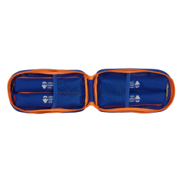 Plumier Mochila Valencia Basket M847 Azul Naranja 12 x 23 x 5 cm