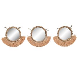 DKD Home Decor Espejo Boho Natural Yute Cristal Set de 3 (2 Unidades) 1 x 20 x 20 cm Precio: 68.4999997. SKU: B1H47HHNEA