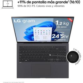 LG Portátil Gram 16Z90T - G Intel Core Ultra 7 155H, 32GB RAM, 1TB SSD, Pantalla 16" IPS WQXGA