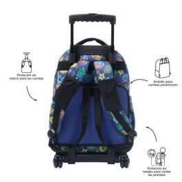 Totto Mochila Escolar Renglones MMA03ECO006-2416P-8JZ con Ruedas, Estampado, 35 Litros, 32 x 45.5 x 18 cm