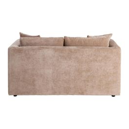Sofá 2 Plazas Taupe Tejido-Madera 165 X 96 X 86 cm
