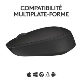 Logitech M171 Ratón Inalámbrico USB Negro, 2.4GHz, 10m Alcance, 12 Meses Batería, Compatible Windows/Mac/Chrome