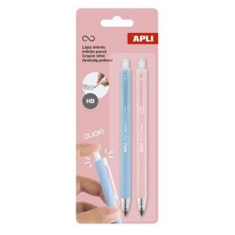 Lapiz Apli Grafito Hb Infinito Retractil (Azul Y Rosa) Pack De 2 Precio: 3.69000027. SKU: B193YC7HRH