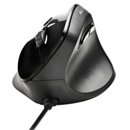 NGS Samsara Ratón Vertical Ergonómico Con Cable, Sensor Láser, Botones Silenciosos, 5 Botones, Hasta 3200 DPI, Para Diestros
