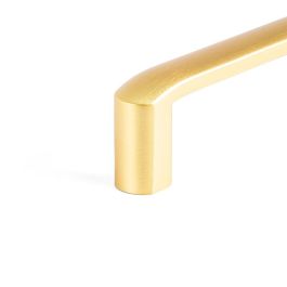 Viefe Tirador Modelo Roma de Zamak Distancia 192mm Oro Cepillado - Diseño Minimalista para Muebles de Cocina y Baño