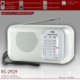 SAMI Radio Portátil AC/DC 3B.CORREA, Funciona con Pilas y Corriente