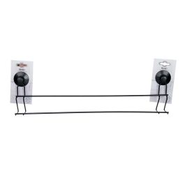Toallero Berilo Metal Negro Mate Doble Barra Ventosa 54x15x6.5 cm (12 Unidades) Toallero Berilo Metal Negro Mate Doble Barra Ventosa 54x15x6.5 cm (12 Unidades)
