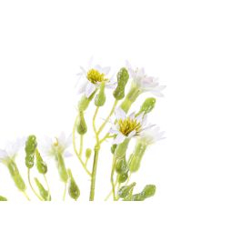 DKD Home Decor Flor Artificial Poliéster PE 15x57x15 cm Colores Surtidos: Blanco, Amarillo, Lila, Rojo - Pack 48 Unidades