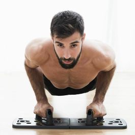 Pack Tabla de Flexiones Push-Up y Set de Bandas de Resistencia con Accesorios y Guía de Ejercicios InnovaGoods