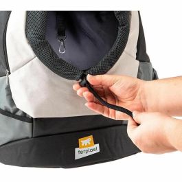 Ferplast Mochila para Perro o Gato Kangoo Large Gris - 41.5 x 20 x 43 cm