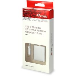 EQUIP ADAPTADOR USB-C MACHO A VGA HEMBRA 0,15CM