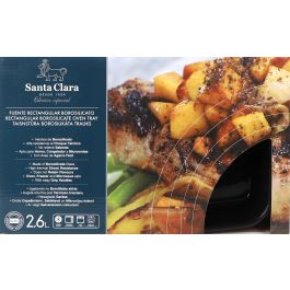 Inde Fuente Rectangular Horno Borosilicato 2.6L 22.5x35x5 cm (2 Unidades)