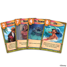 Disney Stitch Experimento 626 Juego de Cartas de Deducción para Niños y Familia 2-6 Jugadores, Edad 8+