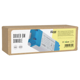 BX3 LIGHT CM-6VADDR Driver LED DALI 6W 300mA 12-48VDC Clase II, Fuente de Alimentación para Luminarias LED Regulable, Flicker Free