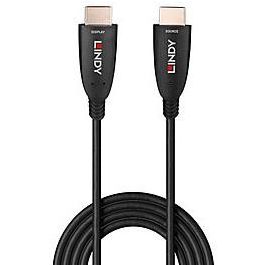 Lindy Cable HDMI 8K60 de Fibra Óptica Híbrida, 10m, Soporte para HDMI 2.1, HDR Dinámico, eARC y VRR para Gaming y Cine Profesional
