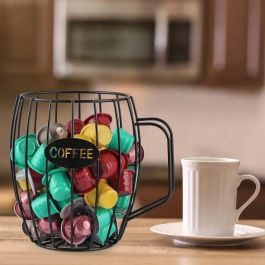 Inde Organizador de Metal para Cápsulas de Café y Tazas Quttin, 13.5x12x18 cm (8 Unidades) Inde Organizador de Metal para Cápsulas de Café y Tazas Quttin, 13.5x12x18 cm (8 Unidades)
