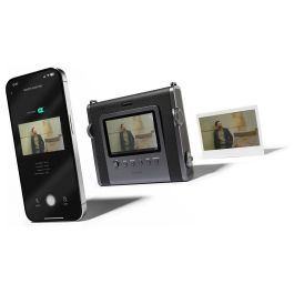 Fujifilm Instax Wide Evo Cámara Instantánea Digital - Negro, Sensor CMOS, Bluetooth 5.1, USB-C, Batería de Ión de Litio