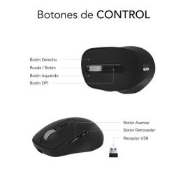 SUBBLIM COMFORT ERGO DUAL MOUSE BATTERY BLACK SUBBLIM COMFORT ERGO DUAL MOUSE BATTERY BLACK