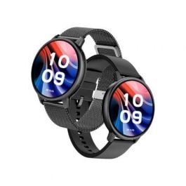 SPC 9652N Smartwatch Smartee Duo Classic AMOLED 1.43", Llamadas Bluetooth, Frecuencia Cardíaca, Oxígeno, IP68, 8 Días, 2 Correas, Negro