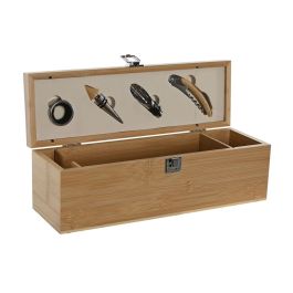 Set de Accesorios para Vino Home ESPRIT Natural Bambú Acero Inoxidable Precio: 20.9500005. SKU: B1GQ5H45MF