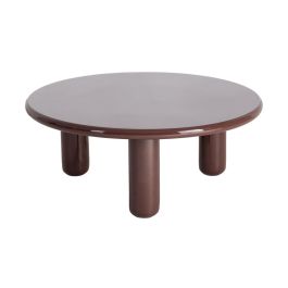 Mesa Centro Lacado Granate Dm Salón 90 X 90 X 36 cm