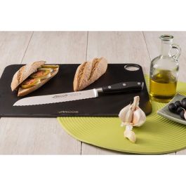 Arcos Cuchillo Panero con Sierra Serie Riviera 200mm Acero Nitrum® Mango Polioximetileno Antibacterias Negro